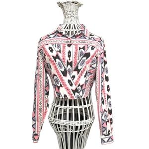 Amazing Vintage Surplice Crop Top